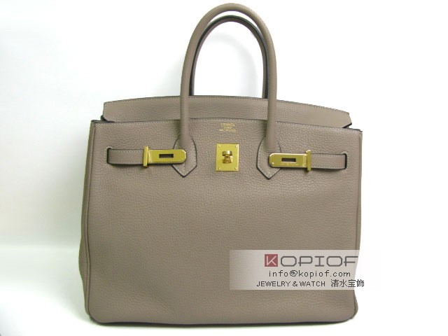 エルメス バーキン35 トリヨンクレマンス トゥルティールグレー her418